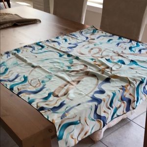 Jumbo silk Misselli multi colored blue scarf